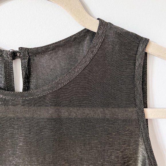 Michael Kors Vintage Gold Tank Top Blouse - Picture 3 of 11